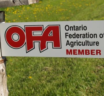 OFA member gate sign