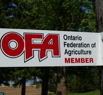 OFA member gate sign