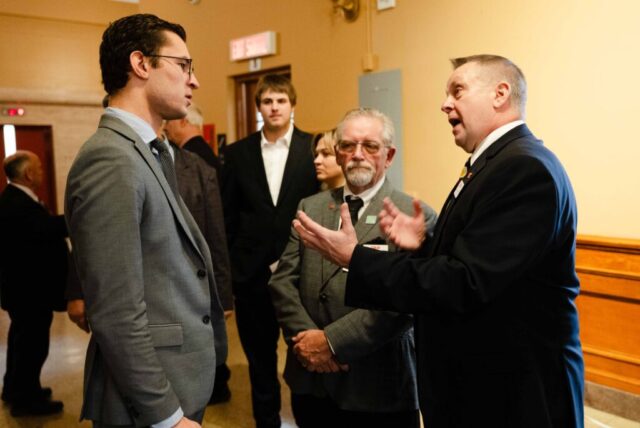 OFA Clint with MPP Sam Oosterhoff